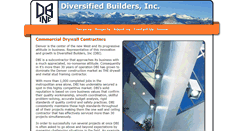 Desktop Screenshot of diversifiedbldrs.com